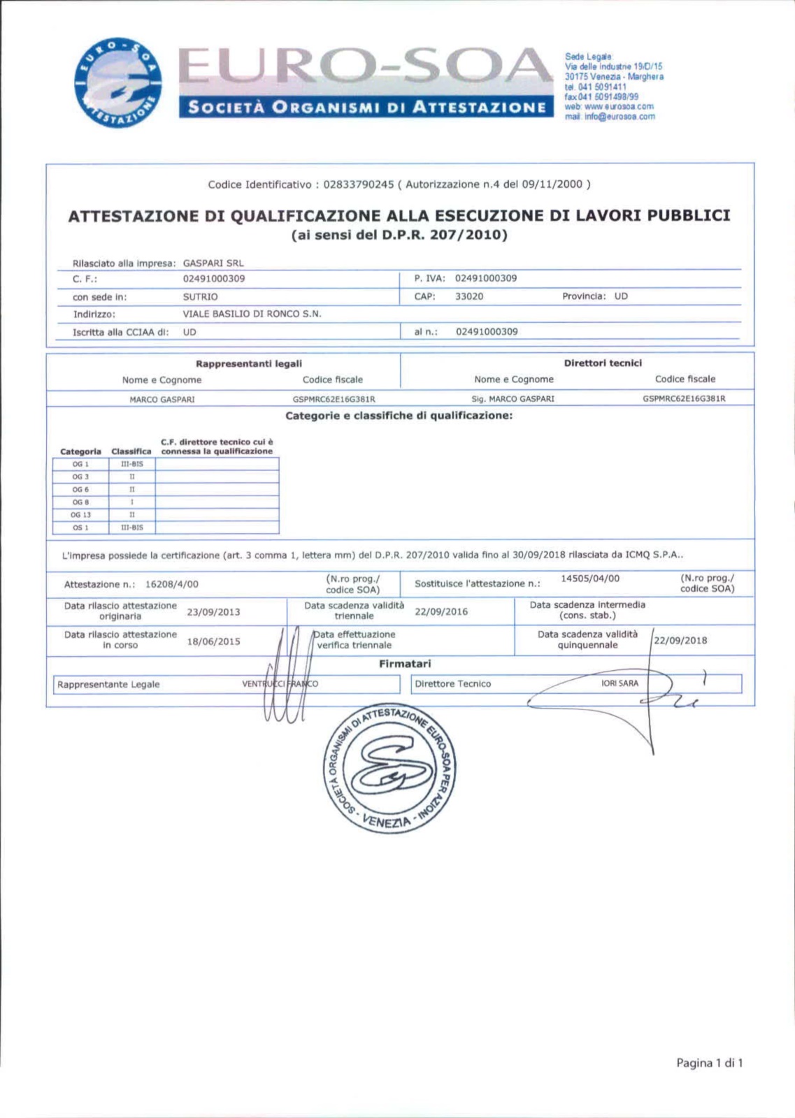 attestazione soa scarica